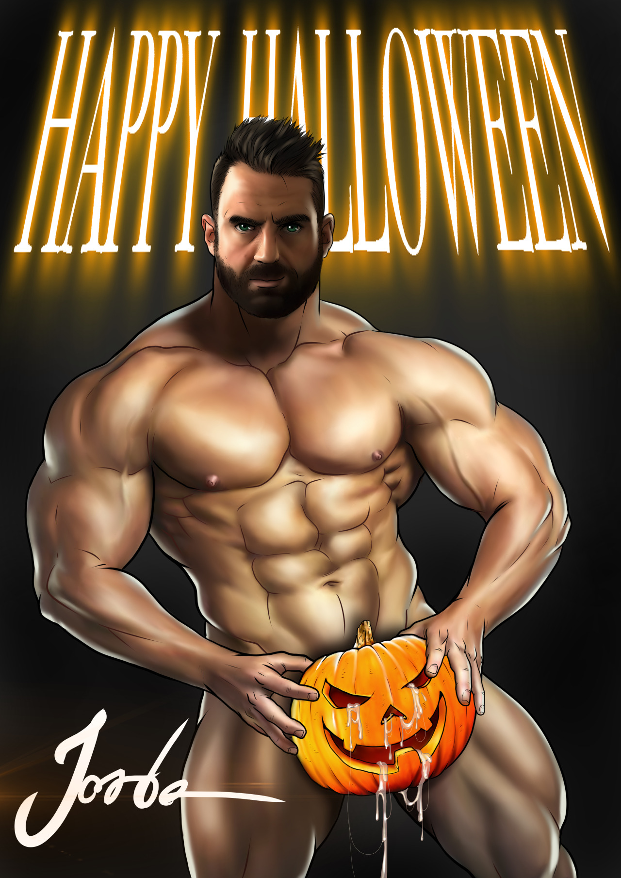 Halloween naked men