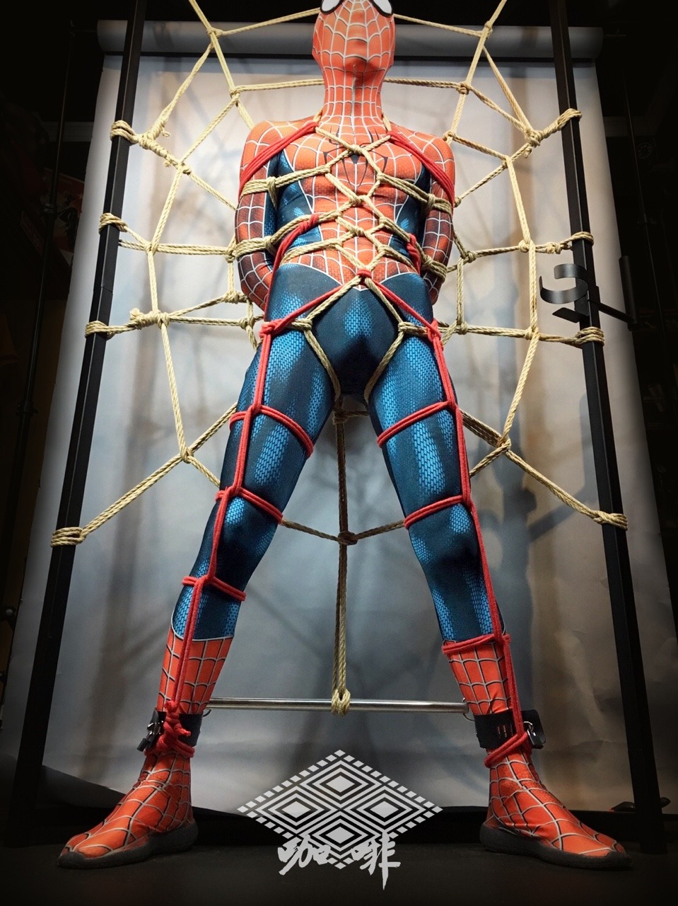 Superhero in bondage