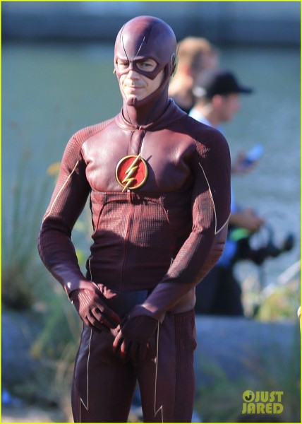 Stars On The Set Of 'The Flash' In Vancouver