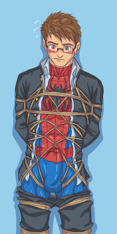 Comic Spiderman Bondage.