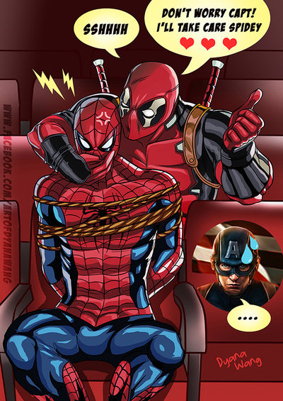 deadpool_and_spiderman_by_dyanawang-d9wiw17