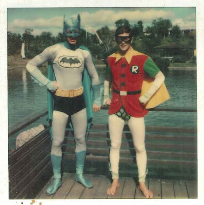 Doby Beusse as Batman, Greg Galloway as Robin - inset