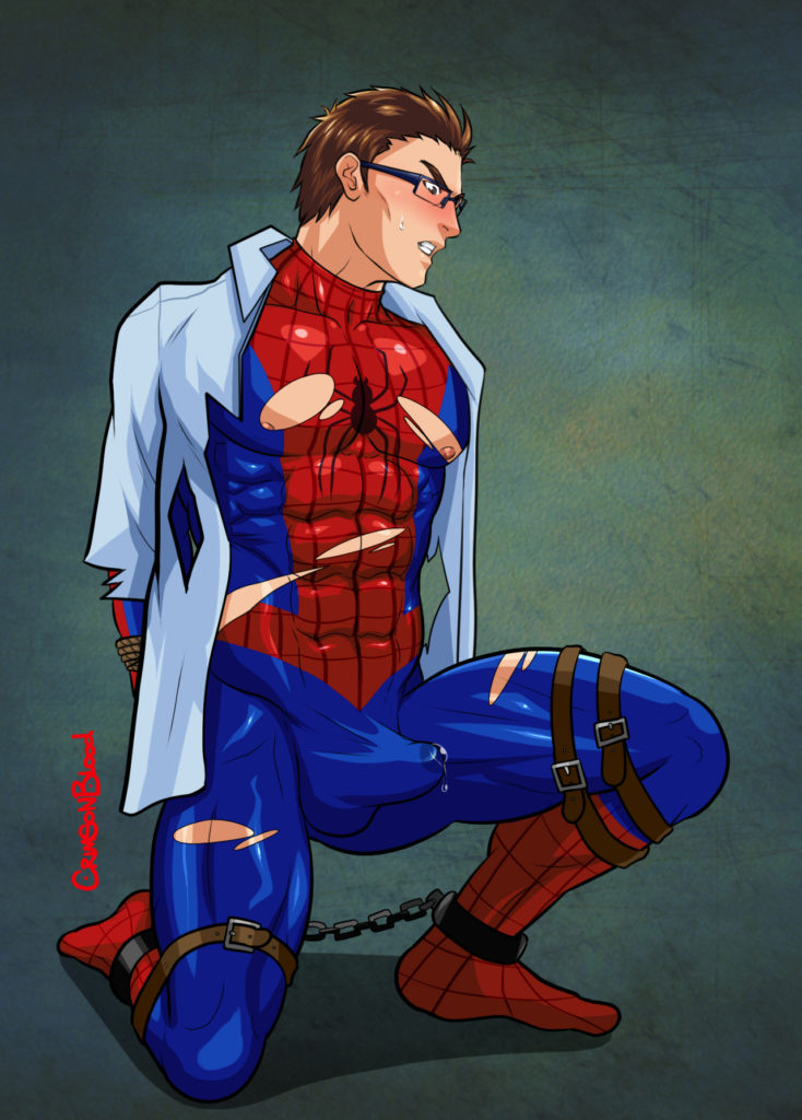 Spiderman Bondage Art Captured Heroes